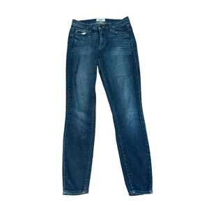 Paige Hoxton Ankle Jeans Womens 27 Blue Denim Cotton Stretch Medium Wash Casual